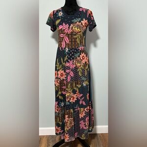 JOHNNY WAS Floral Print Bamboo Maxi Dress - XS